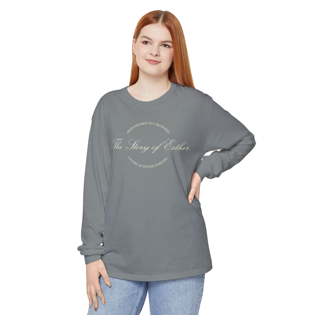 The Story of Esther | Hidden to Crowned Long Sleeve Shirt