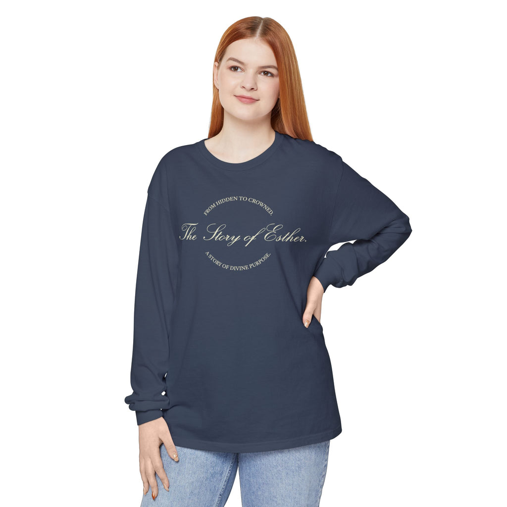 The Story of Esther | Hidden to Crowned Long Sleeve Shirt