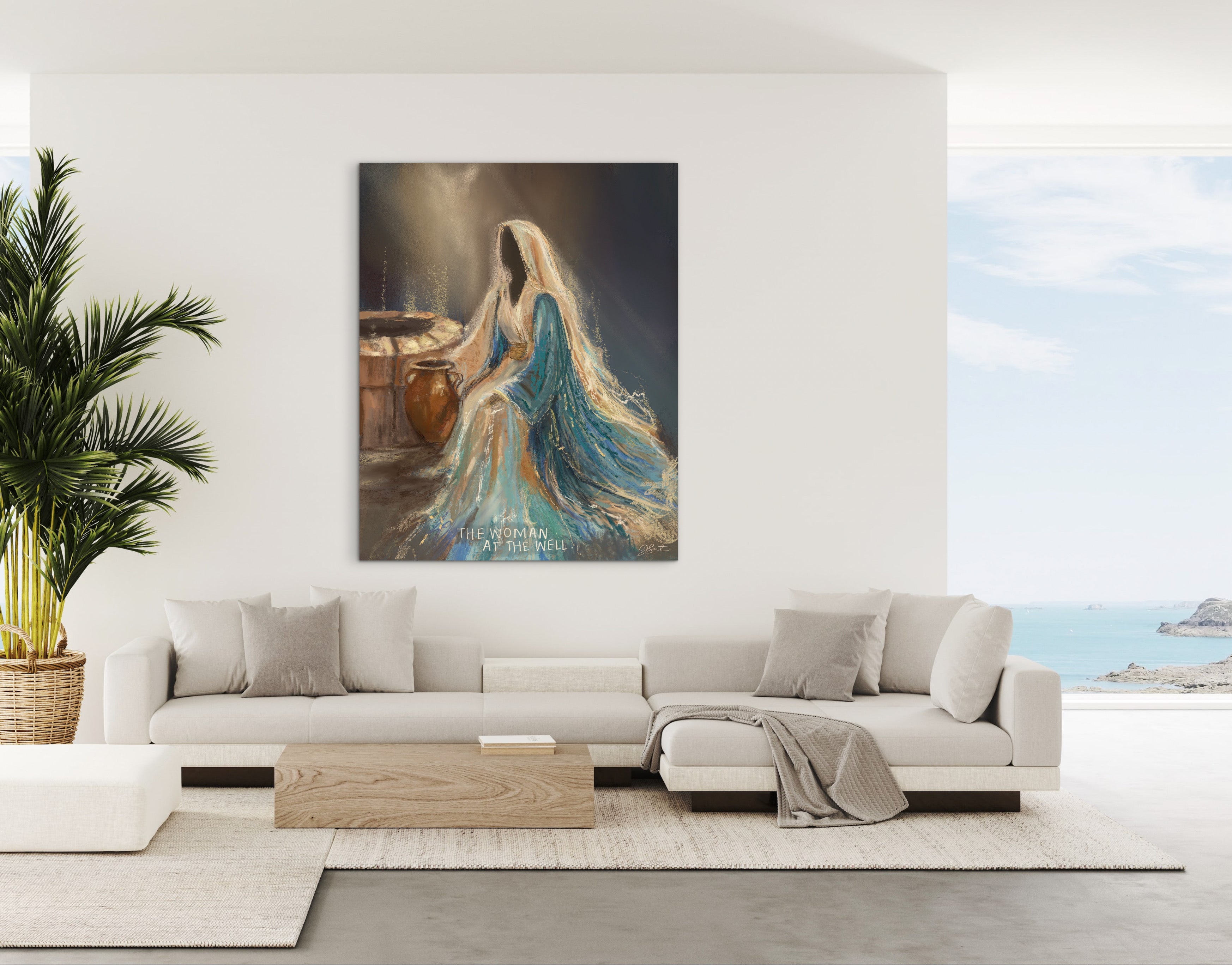 The Woman at the Well - Canvas Print